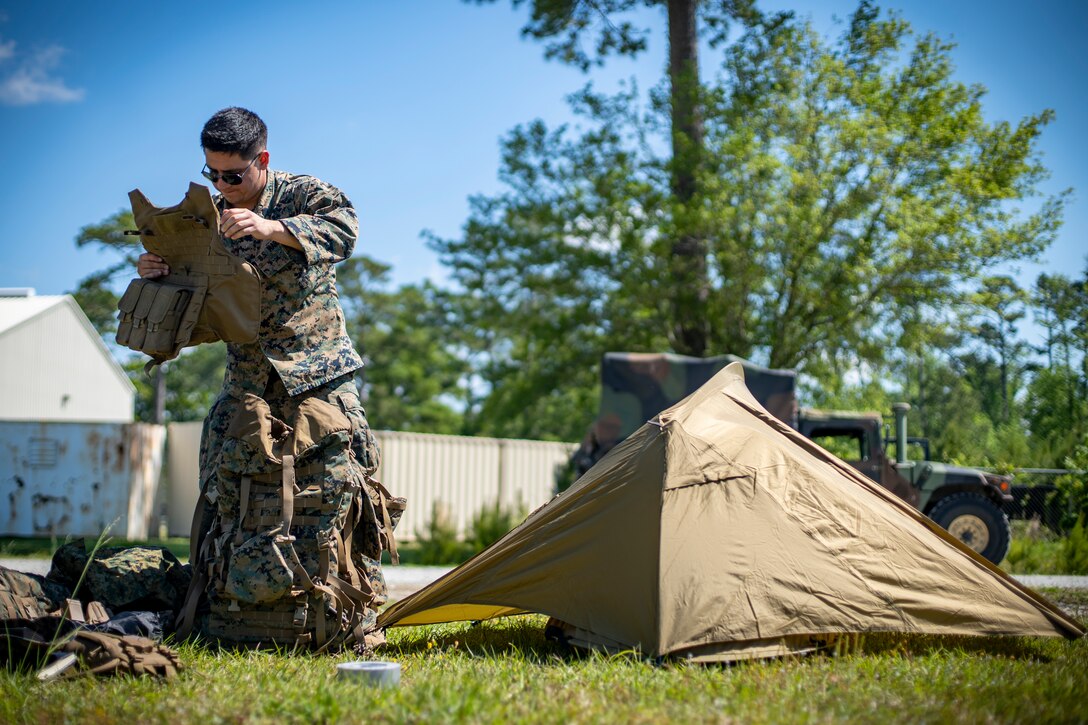 Task force Marines increase unit readiness through land navigation training at Camp Lejeune