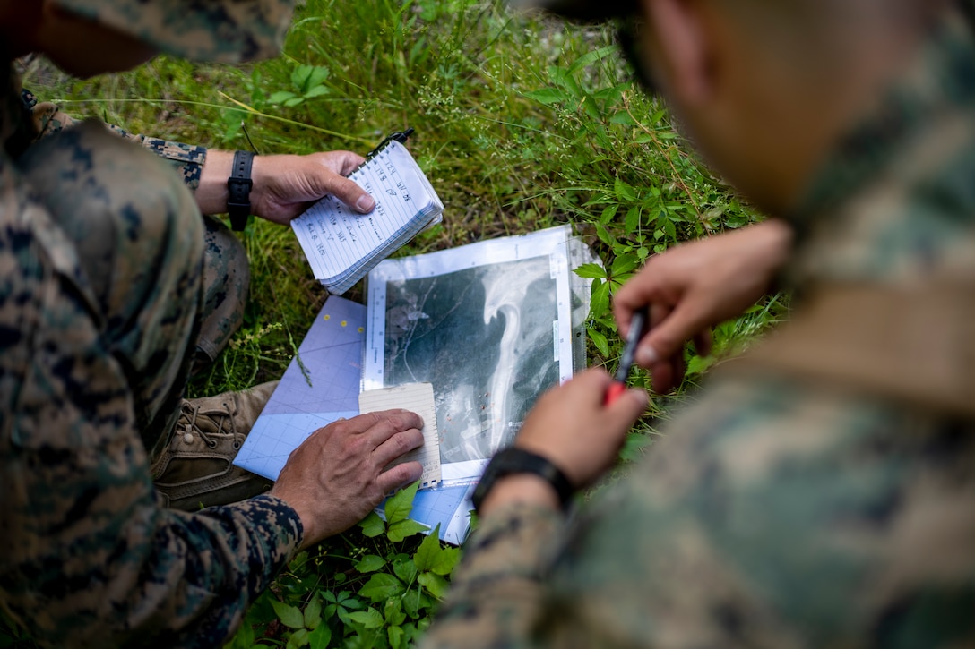 Task force Marines increase unit readiness through land navigation training at Camp Lejeune