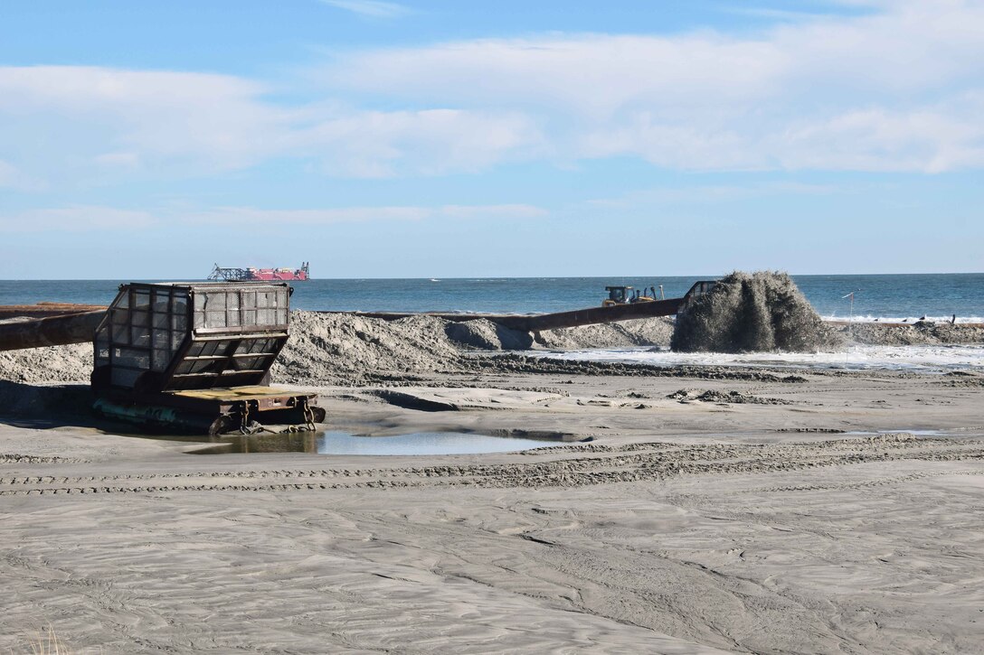 Initial construction of the the New Jersey Shore Protection, Great Egg Harbor and Peck Beach, (Ocean City), NJ project was completed in 1992. The project undergoes periodic nourishment on a 3-year cycle.