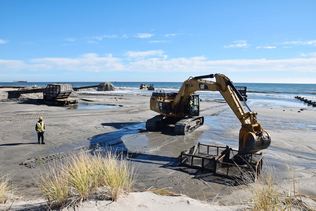 Initial construction of the the New Jersey Shore Protection, Great Egg Harbor and Peck Beach, (Ocean City), NJ project was completed in 1992. The project undergoes periodic nourishment on a 3-year cycle.