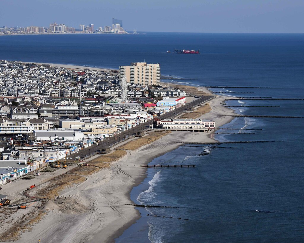 Initial construction of the the New Jersey Shore Protection, Great Egg Harbor and Peck Beach, (Ocean City), NJ project was completed in 1992. The project undergoes periodic nourishment on a 3-year cycle.