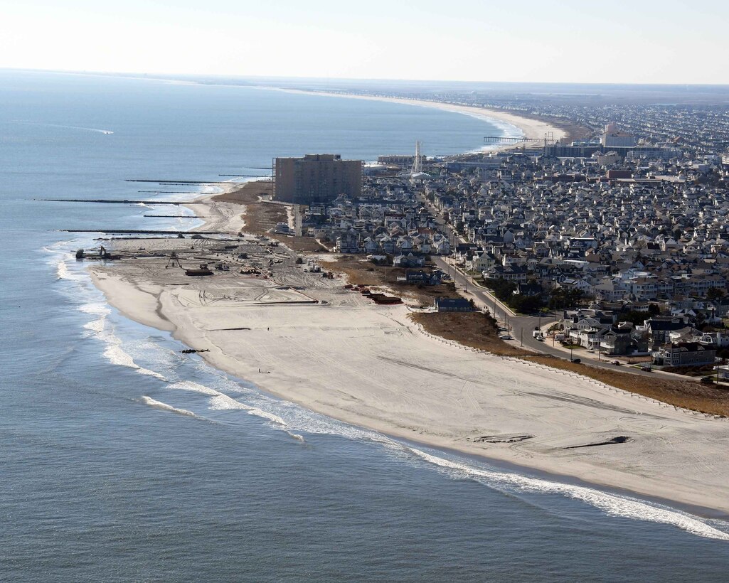 Initial construction of the the New Jersey Shore Protection, Great Egg Harbor and Peck Beach, (Ocean City), NJ project was completed in 1992. The project undergoes periodic nourishment on a 3-year cycle.