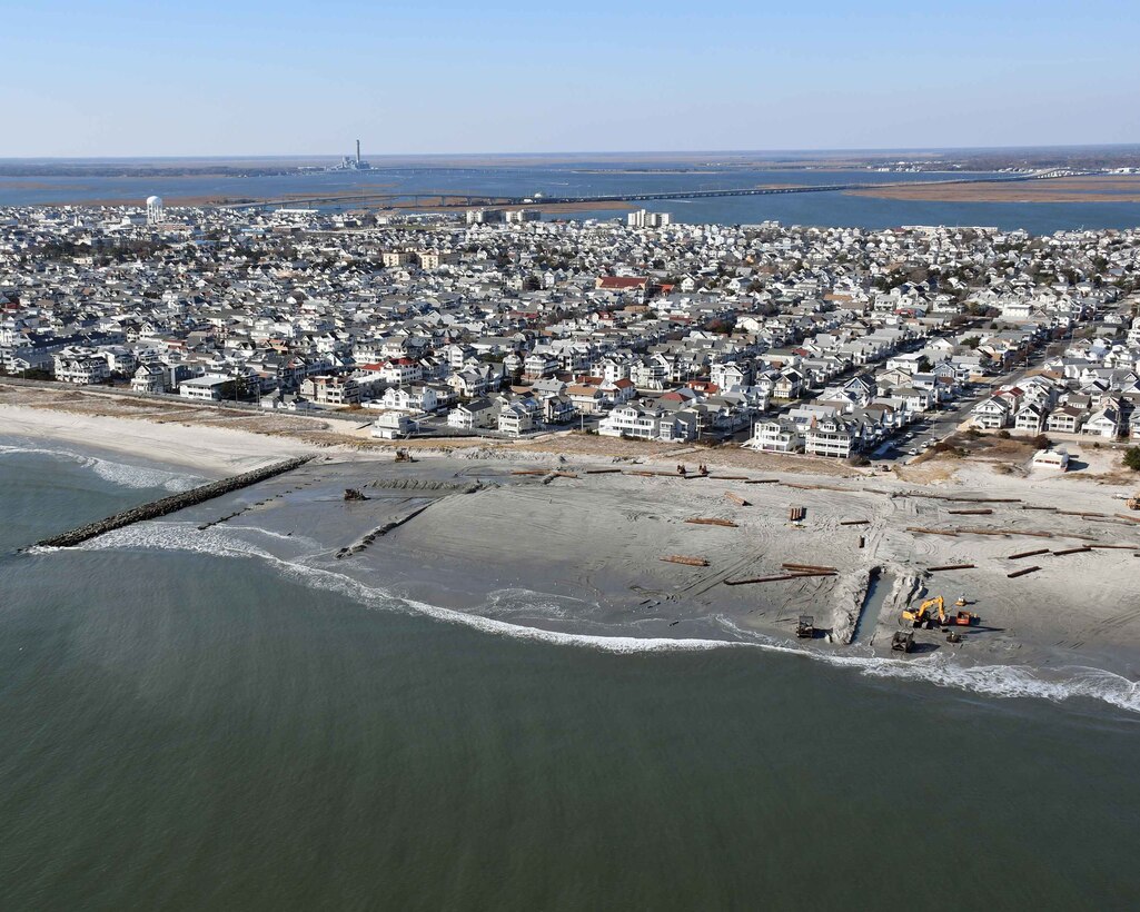Initial construction of the the New Jersey Shore Protection, Great Egg Harbor and Peck Beach, (Ocean City), NJ project was completed in 1992. The project undergoes periodic nourishment on a 3-year cycle.