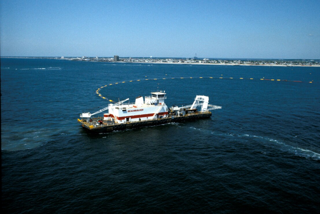 Dredge Works in Great Egg Harbor Inlet in 1990s