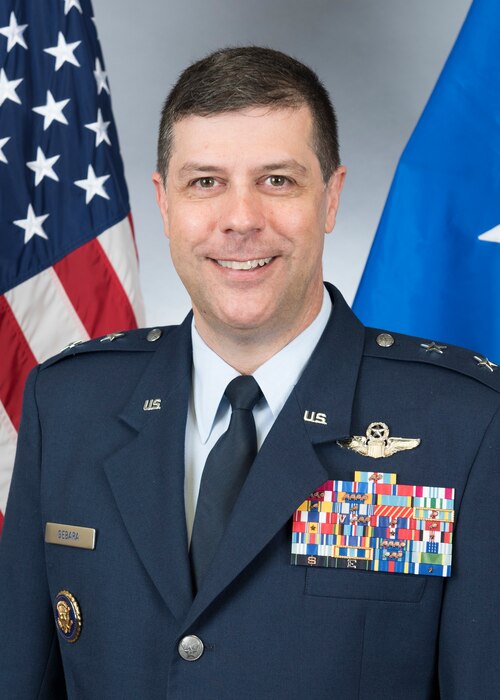 This is the official portrait of Maj. Gen. Andrew J. Gebara.