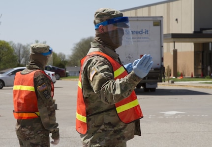 Soldiers operate checkpoint
