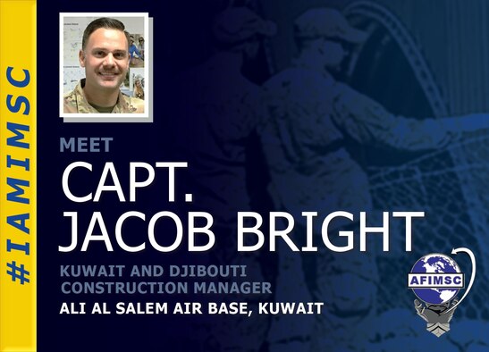 #IAMIMSC graphic spotlighting Capt. Jacob Bright