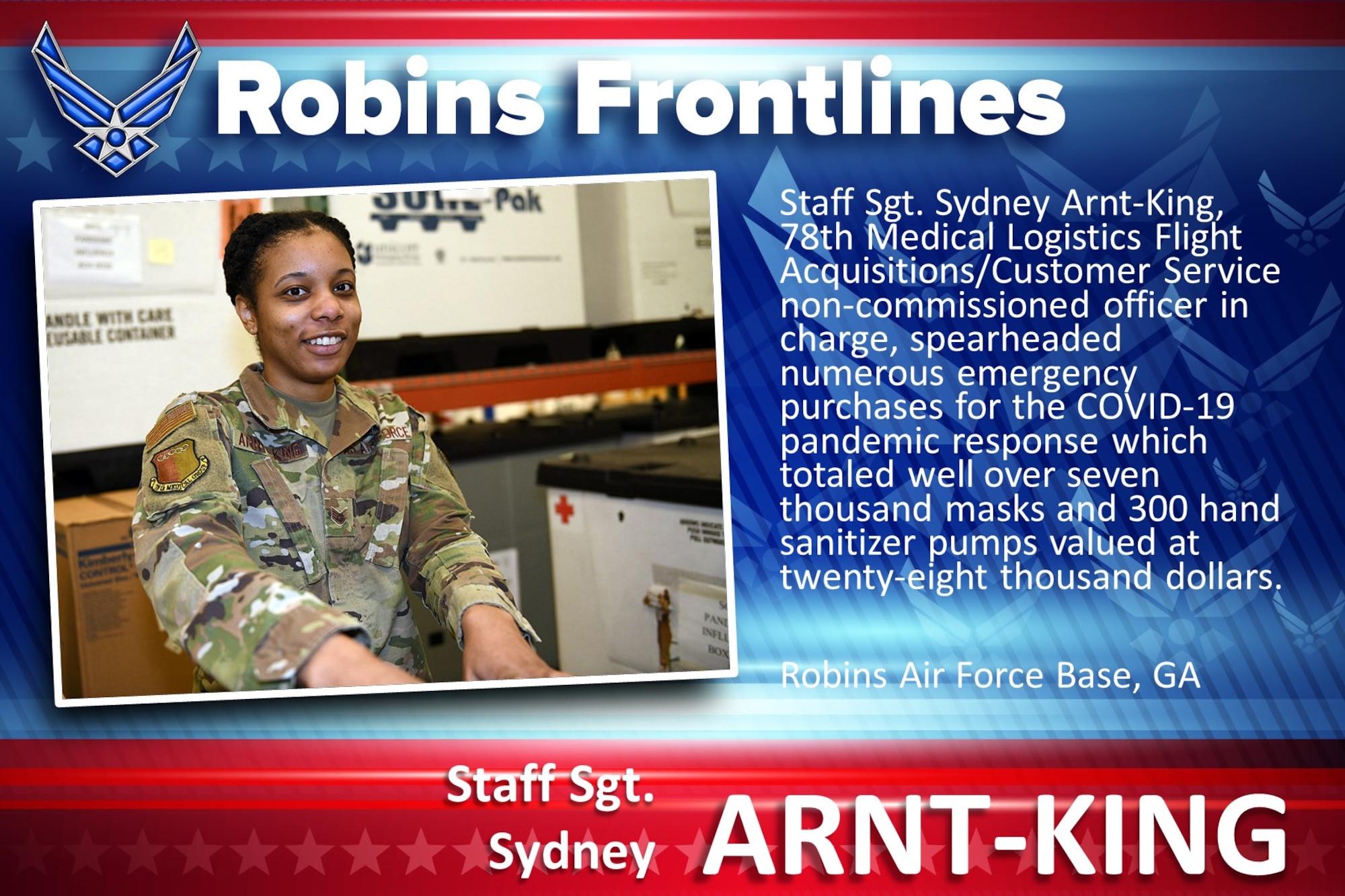 Robins Frontlines: Staff Sgt. Sydney Arnt-King