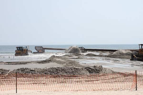 The initial construction of the Great Egg Harbor Inlet to Townsends Inlet project was completed in the spring of 2016.  Work includes constructing a dune and berm system in  southern Ocean City, Strathmere in Upper Township, and Sea Isle City.