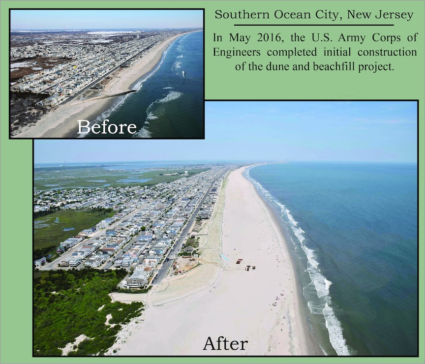 Ocean City Before and After Initial Construction