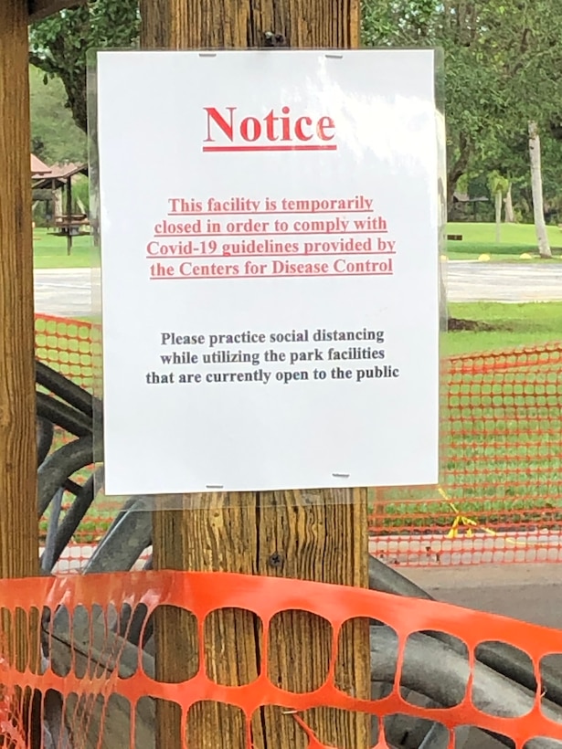 Campers and visitors are asked to follow CDC guidelines for social distancing while using the facilities that have reopened to the public along the Okeechobee Waterway at W.P. Franklin, Ortona and St. Lucie recreation areas during the first phase of the gradual reopening that starts June 1 2020.