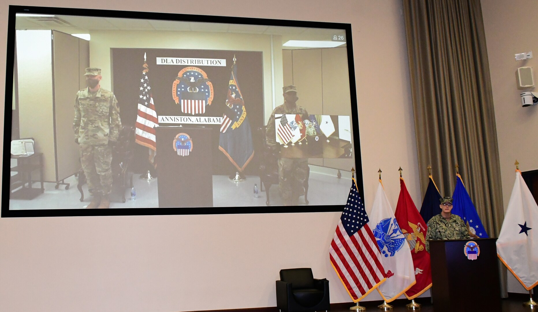 Virtual change of command ceremony marks leadership turnover for DLA Distribution Anniston