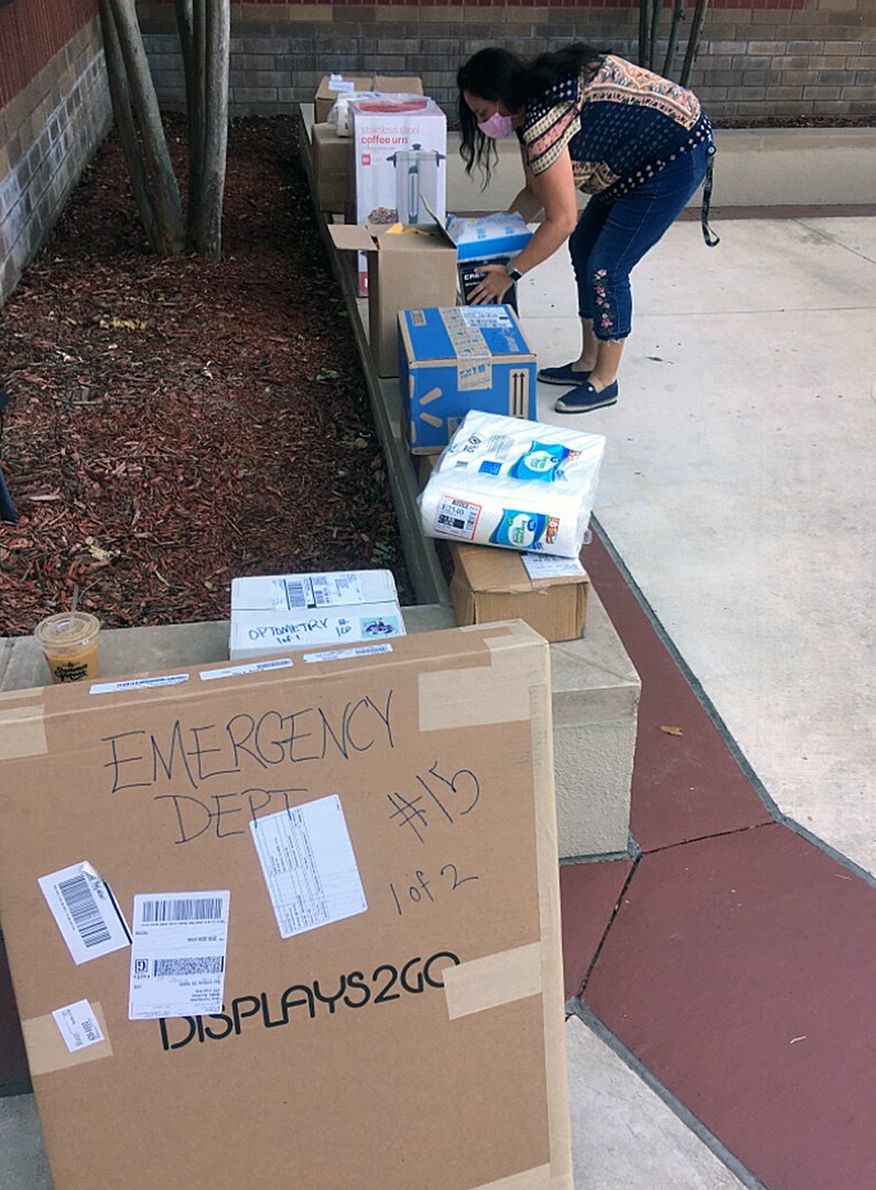 The Brooke Army Medical Center Auxiliary held its annual welfare grants distribution May 20, at the BAMC Main Entrance.