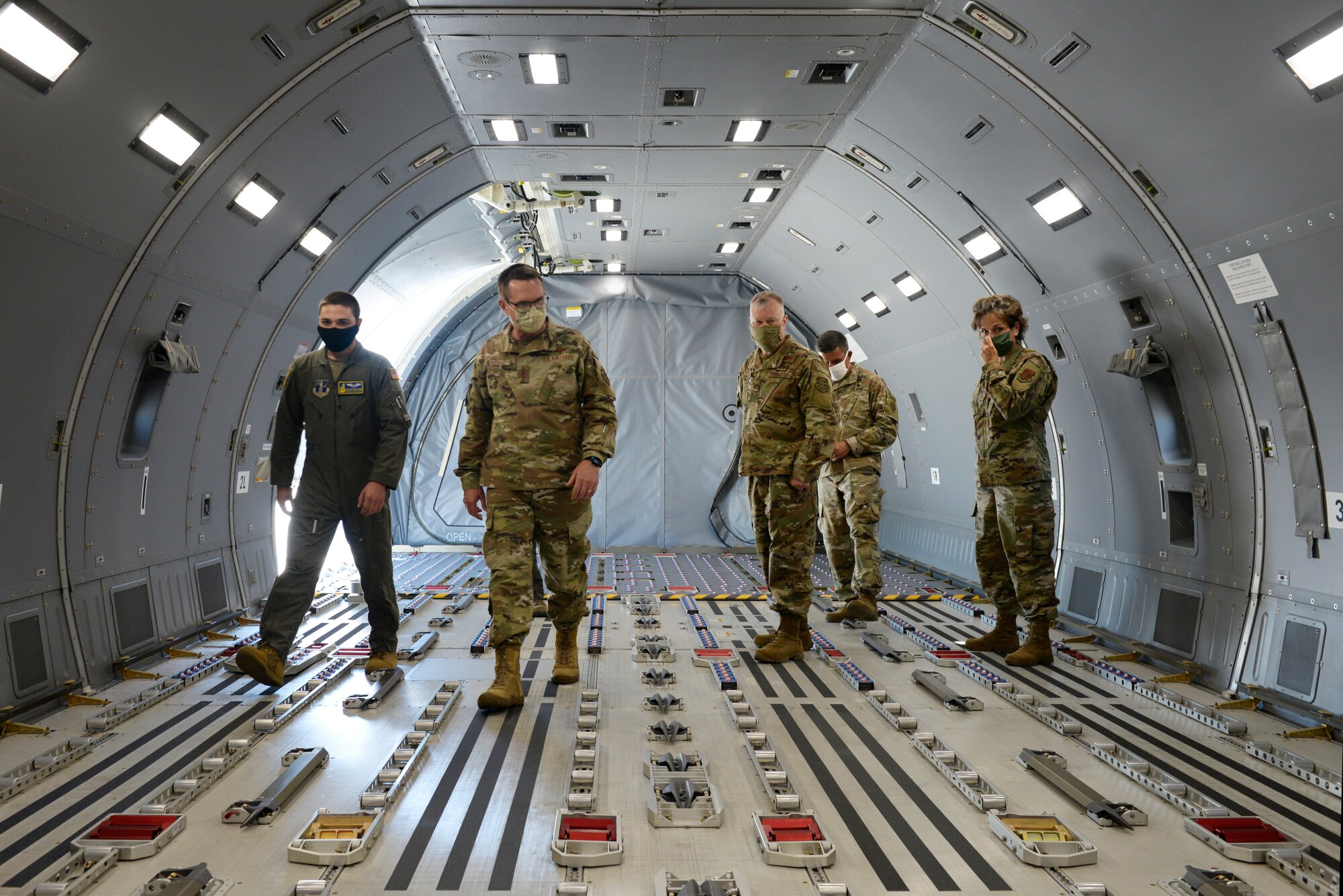 Gen. Joseph L. Lengyel, the Chief of the National Guard Bureau, tours the KC-46A Pegasus during his visit to Pease Air National Guard Base, Newington, N.H., May 27, 2020. (U.S. Air National Guard photo by Senior Master Sgt. Timm Huffman)