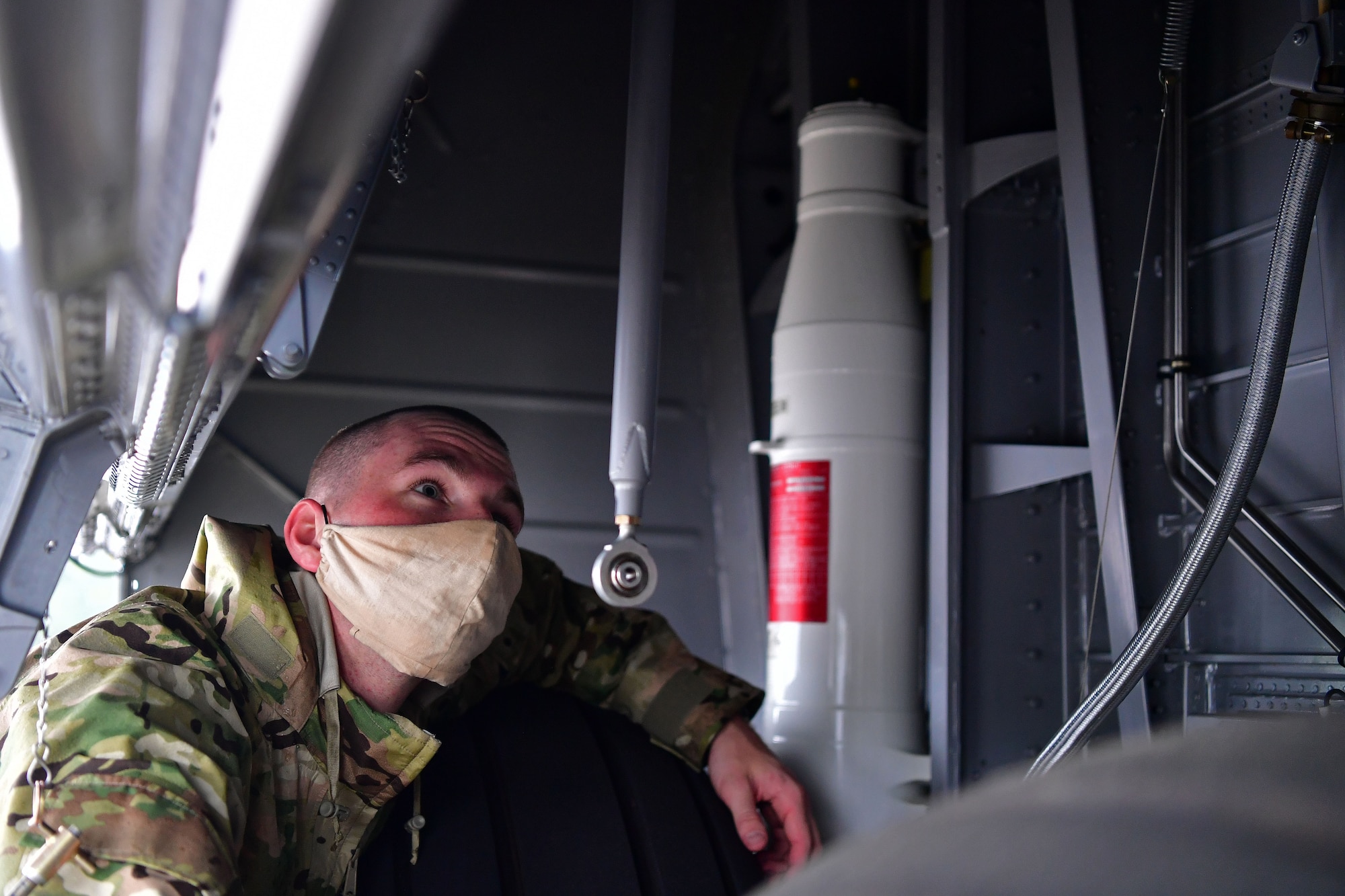 A new C-130J aircraft is delivered to Little Rock Air Force Base