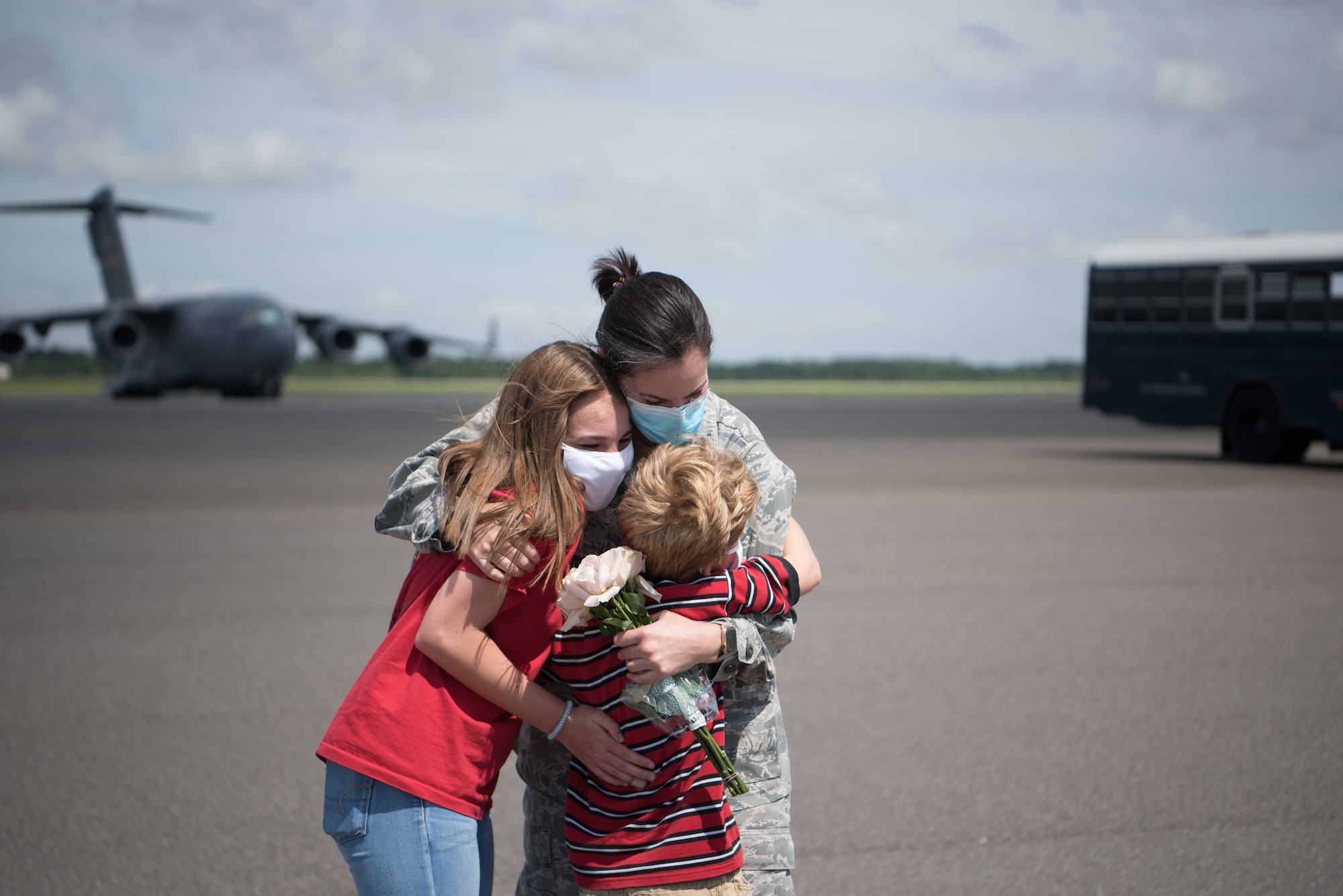 315th AMDS members return home from COVID-19 response.