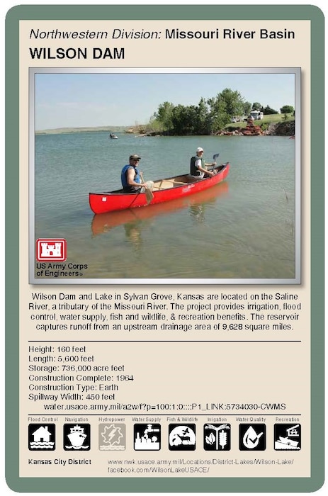 Living with dams is a shared responsibility and requires constant assessment, continuous communication and engagement with local public and emergency management agencies. The Kansas City District, U.S. Army Corps of Engineers, operates and manages 18 dams in Missouri, Kansas, Nebraska and Iowa. Flood control serves as the primary purpose of these dams. Corps reservoirs provide many other benefits including recreation activities.