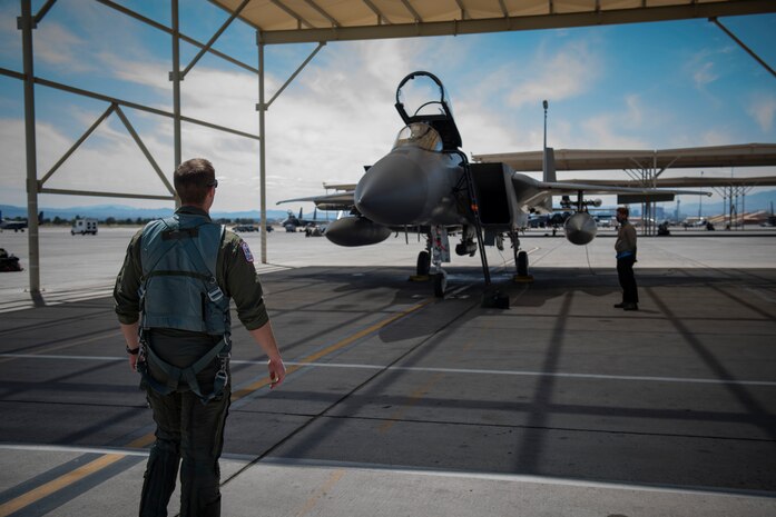 a pilot inspecting an aircraft