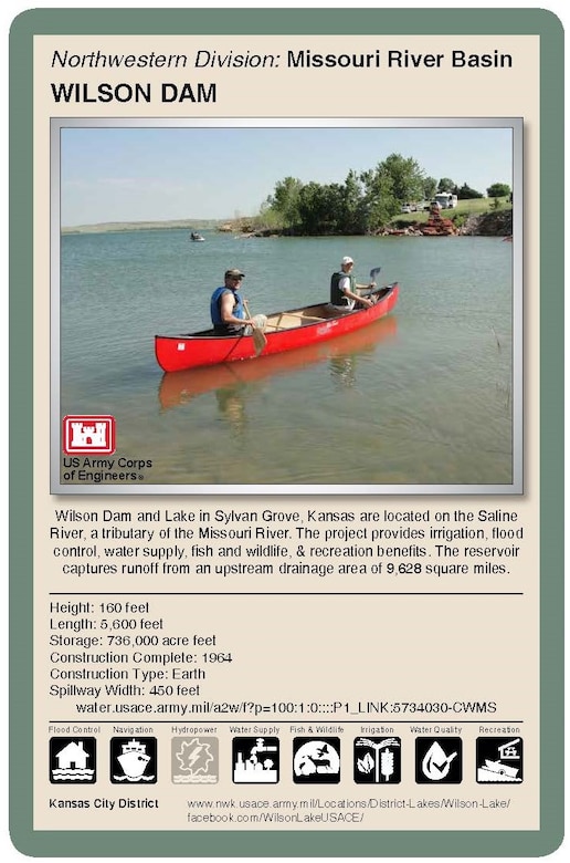 Living with dams is a shared responsibility and requires constant assessment, continuous communication and engagement with local public and emergency management agencies. The Kansas City District, U.S. Army Corps of Engineers, operates and manages 18 dams in Missouri, Kansas, Nebraska and Iowa. Flood control serves as the primary purpose of these dams. Corps reservoirs provide many other benefits including recreation activities.