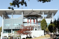 Joint Security Area Buildings at the DMZ in Paju, South Korea, Oct. 20, 2020.