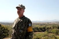 Conference row "blue buildings" at the Joint Security Area that are the point of conversation between North Korea and South Korea.