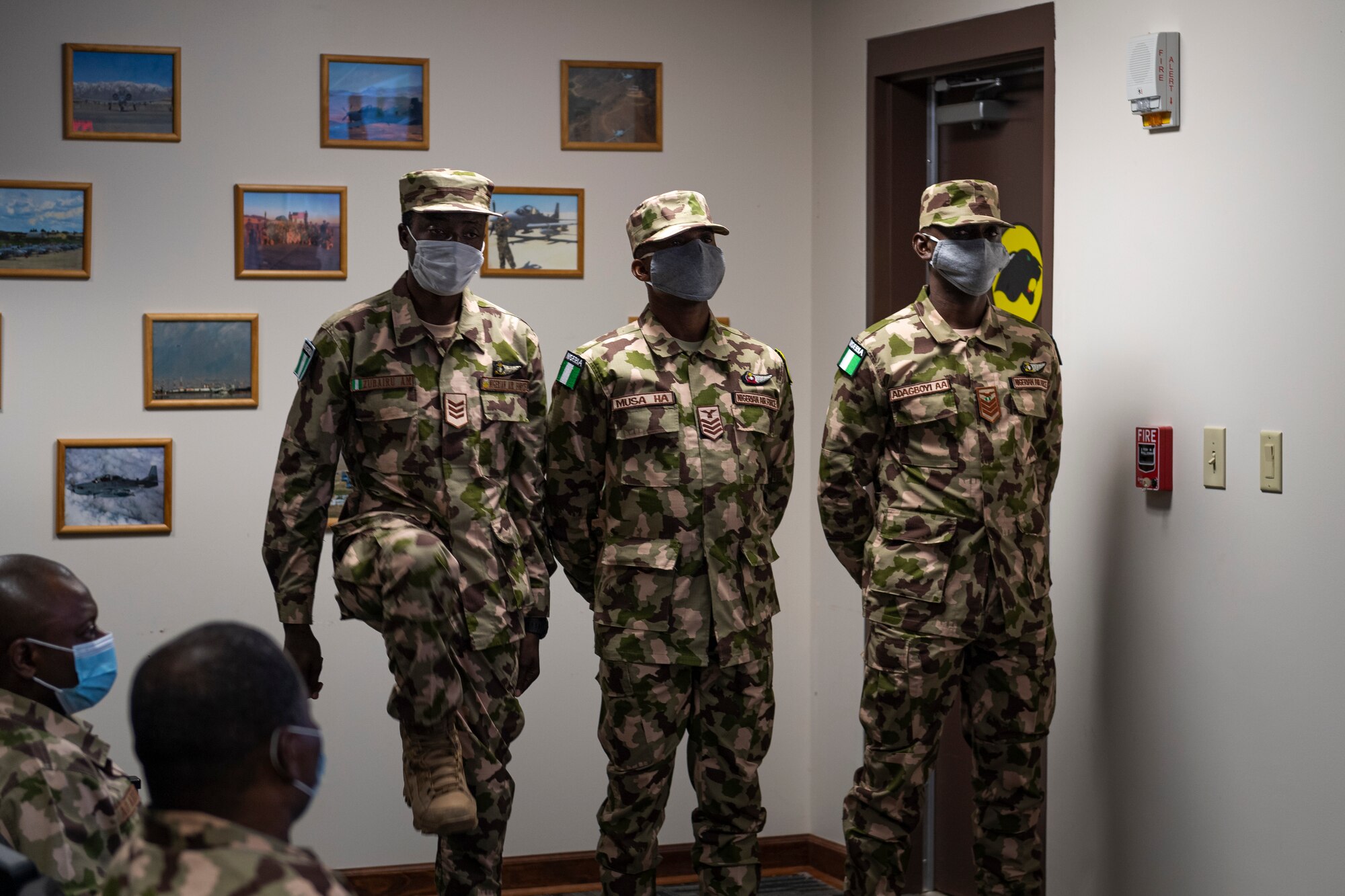 A photo of Airmen standing in formation