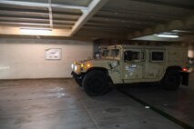 The 841st Transportation Battalion helps offload various vehicles and pieces of cargo at Joint Base Charleston’s Naval Weapons Station, S.C., Oct 30, 2020. The battalion’s efforts helped support the transport of assets to Southwest Asia. The 841st TB facilitates the onward movement for all eastern seaboard cargo movements.