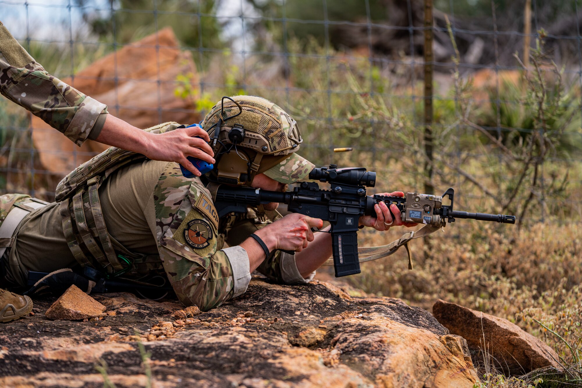 Airmen shoots gun