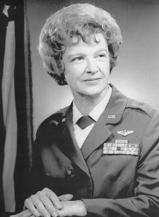This is the official portrait of Brigadier General E. Ann Hoefly.