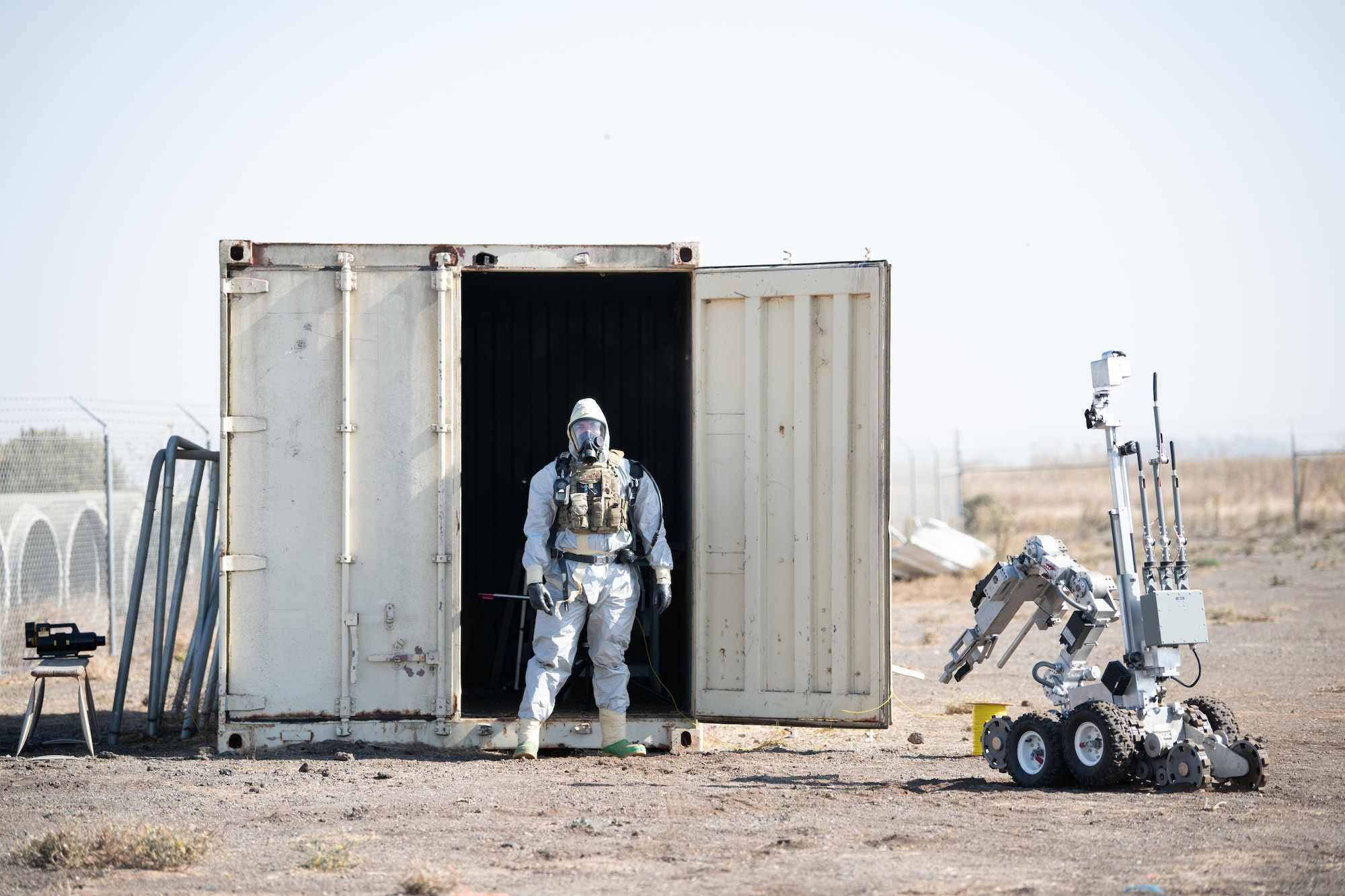 EOD technician training on base