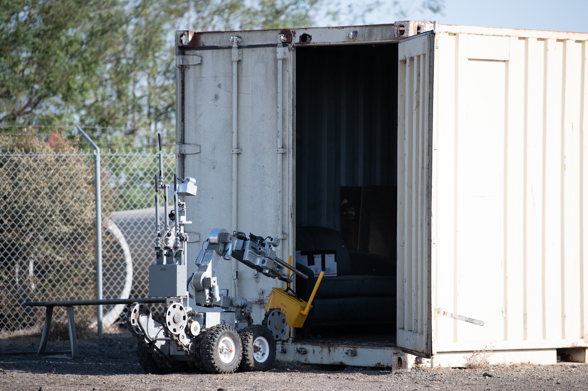 EOD technician training on base