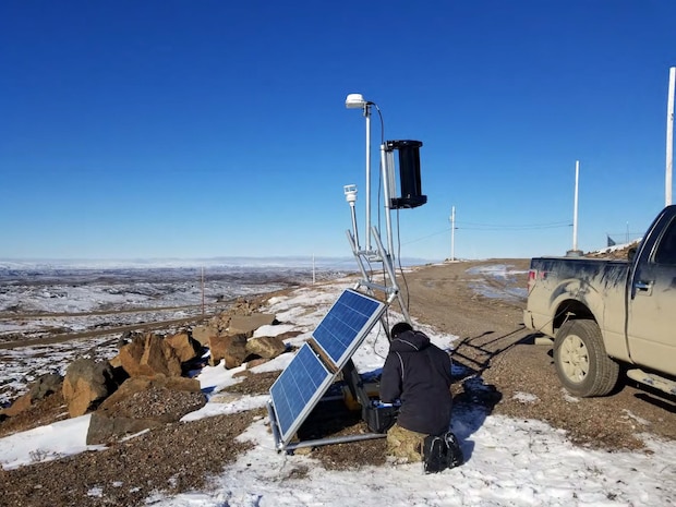 One of eight Inuit Marine Monitoring Program (IMMP) Automatic Identification System (AIS) sites in the Arctic.
