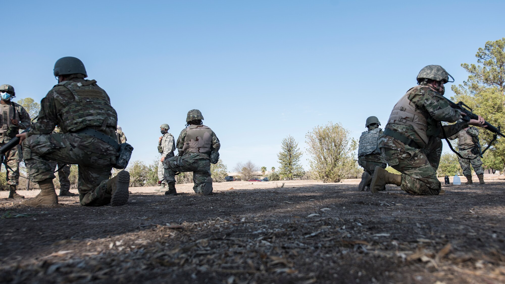 A photo of Airmen conducting security forces training