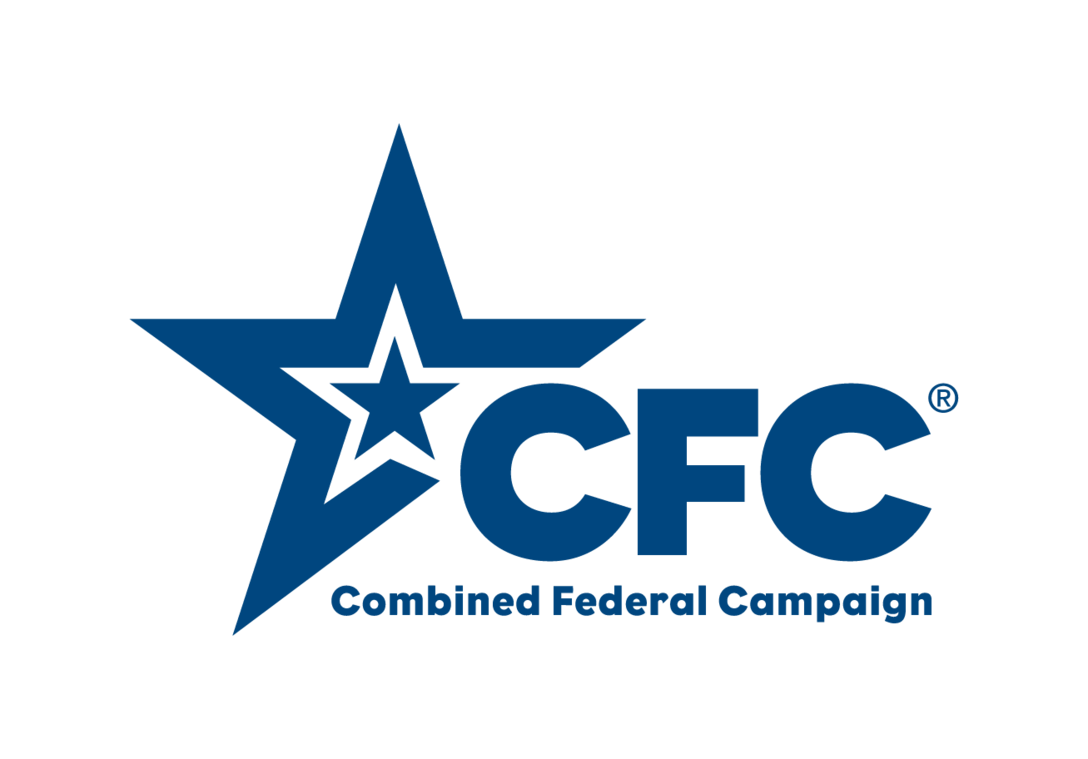 Blue star imposed inside another blue star with the words Combined Federal Campaign