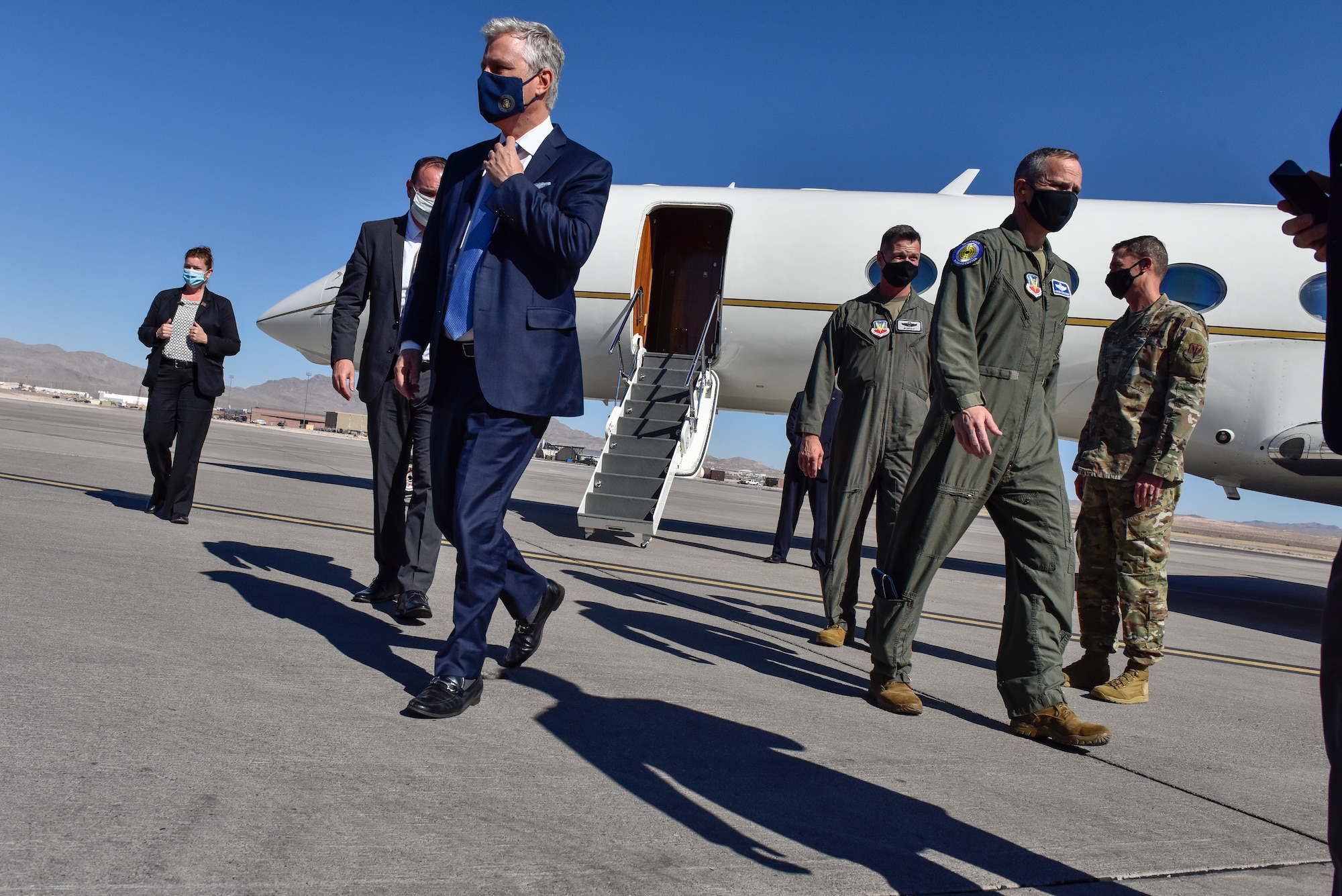 Ambassador O’Brien and Mike Lee, Utah’s U.S. Senator, interacted with Airmen one-on-one and were briefed on how they support the Air Force mission to train the best warfighters worldwide from an Airmen’s perspective.