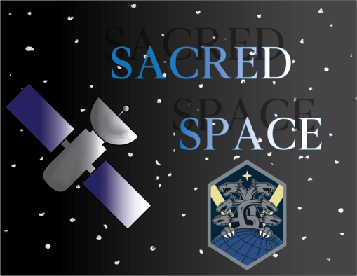 The Schriever Air Force Base’s Chaplain Corps produces a video series dubbed Sacred Space designed to easily reach Airmen over the internet. (U.S. Space Force graphic by Airman Ryan Prince)