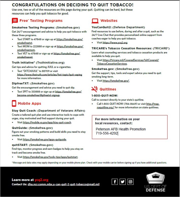 The Great American Smokeout infographic