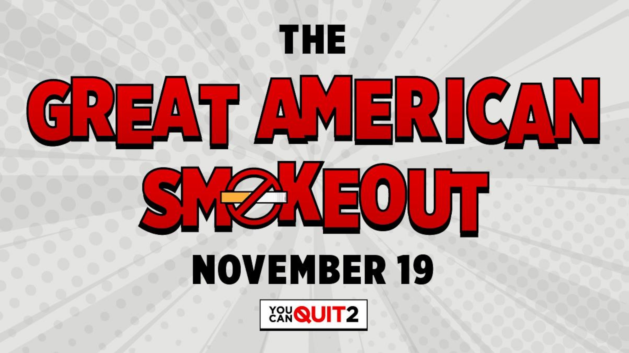 The Great American Smokeout graphic