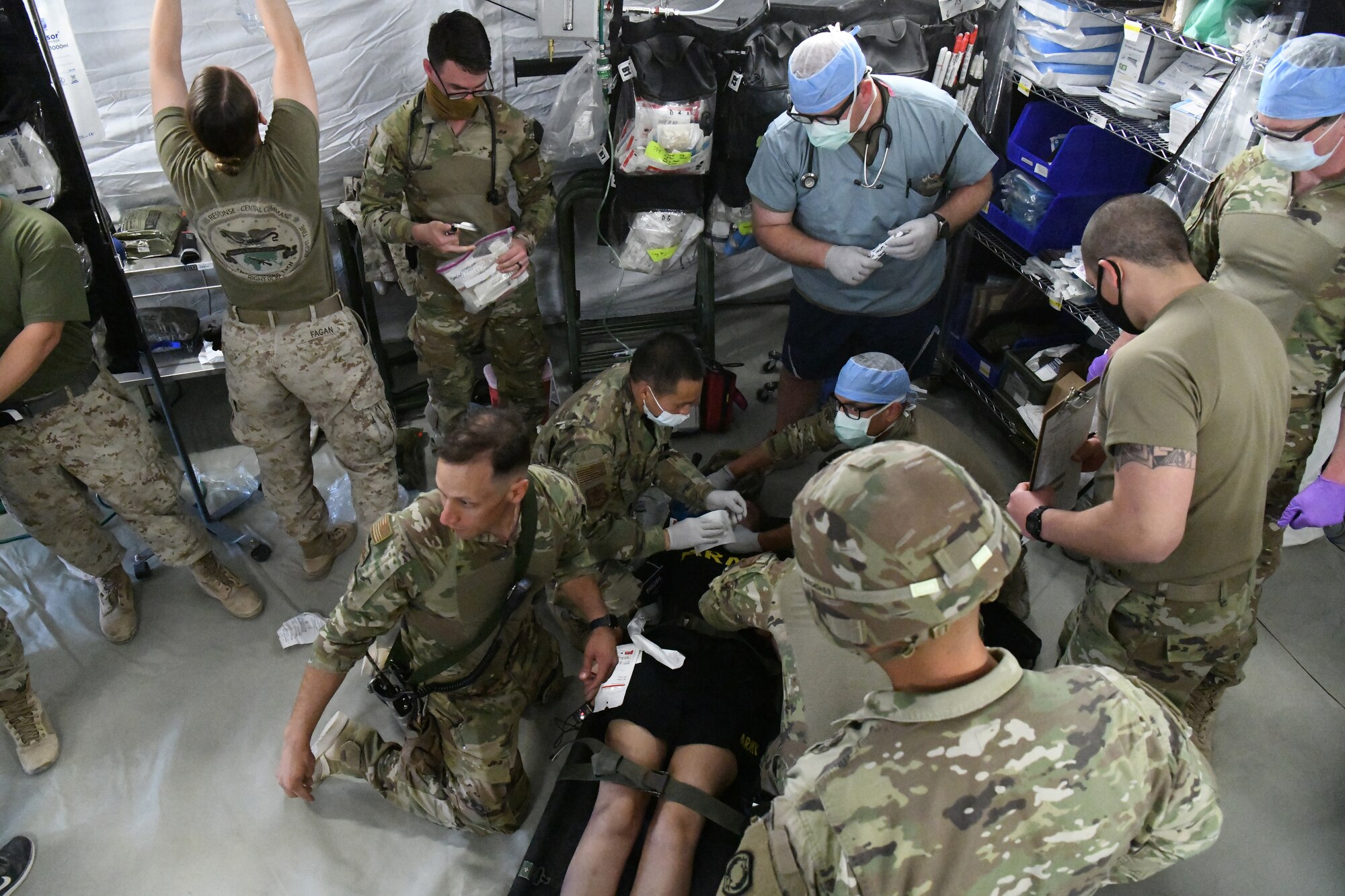 Joint force mass casualty exercise hones medics’ skills