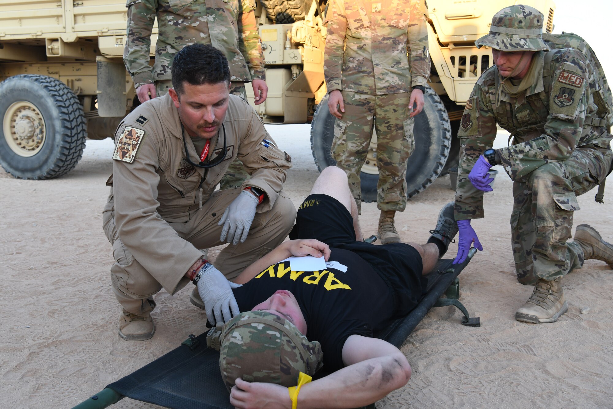 Joint force mass casualty exercise hones medics’ skills