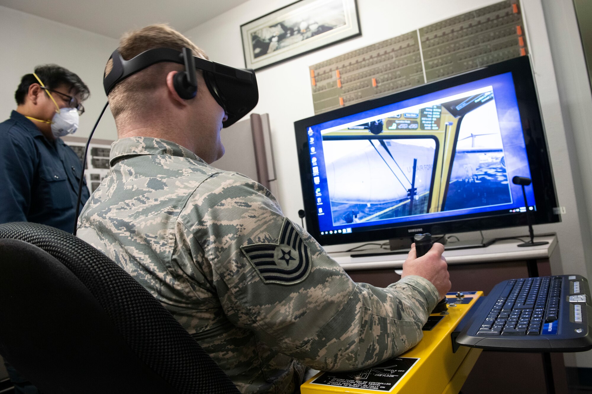 The deicing simulator allows the Airmen to train year-round while saving the Air Force millions of dollars in deicing fluid, equipment maintenance and reduces the risk of potential aircraft damages.