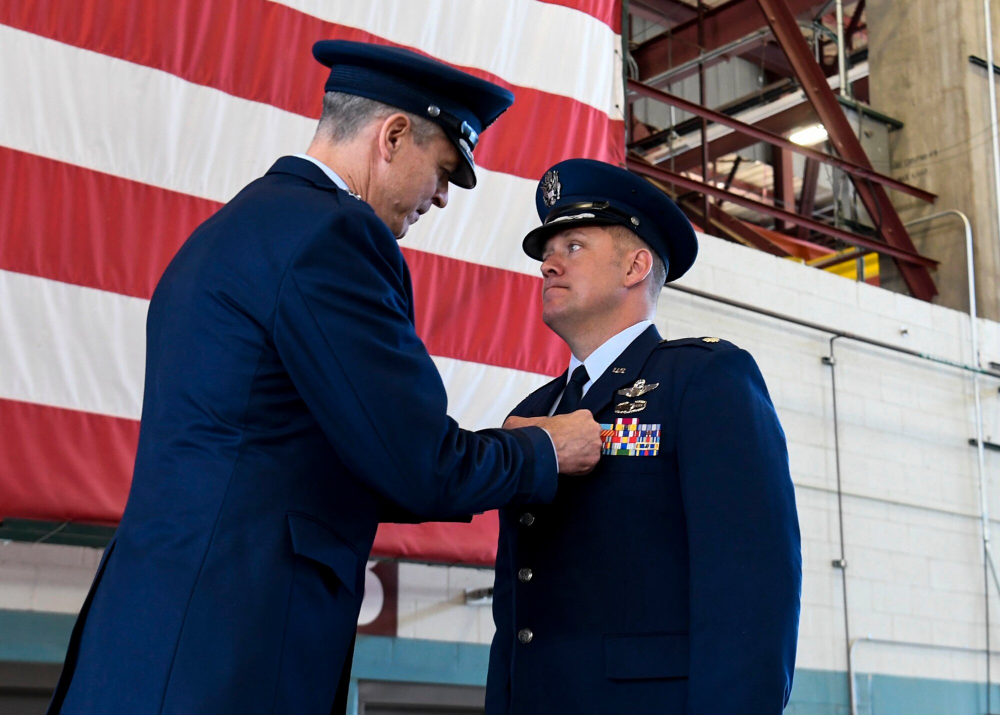 An Airman is awarded the Distinguished Flying Cross.