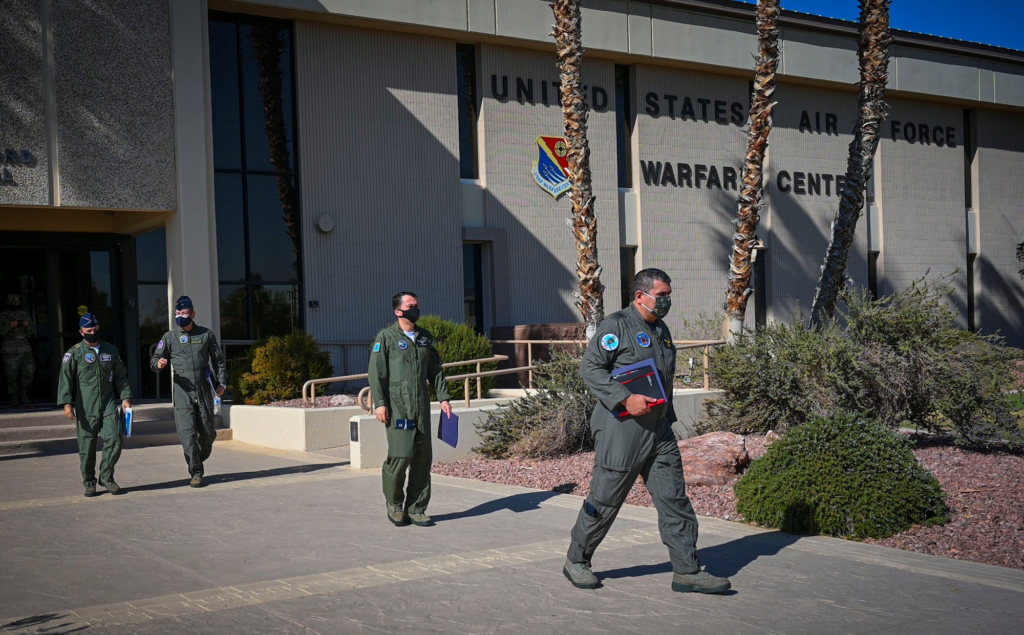 Foreign Liaison Officers walk out of USAFWC