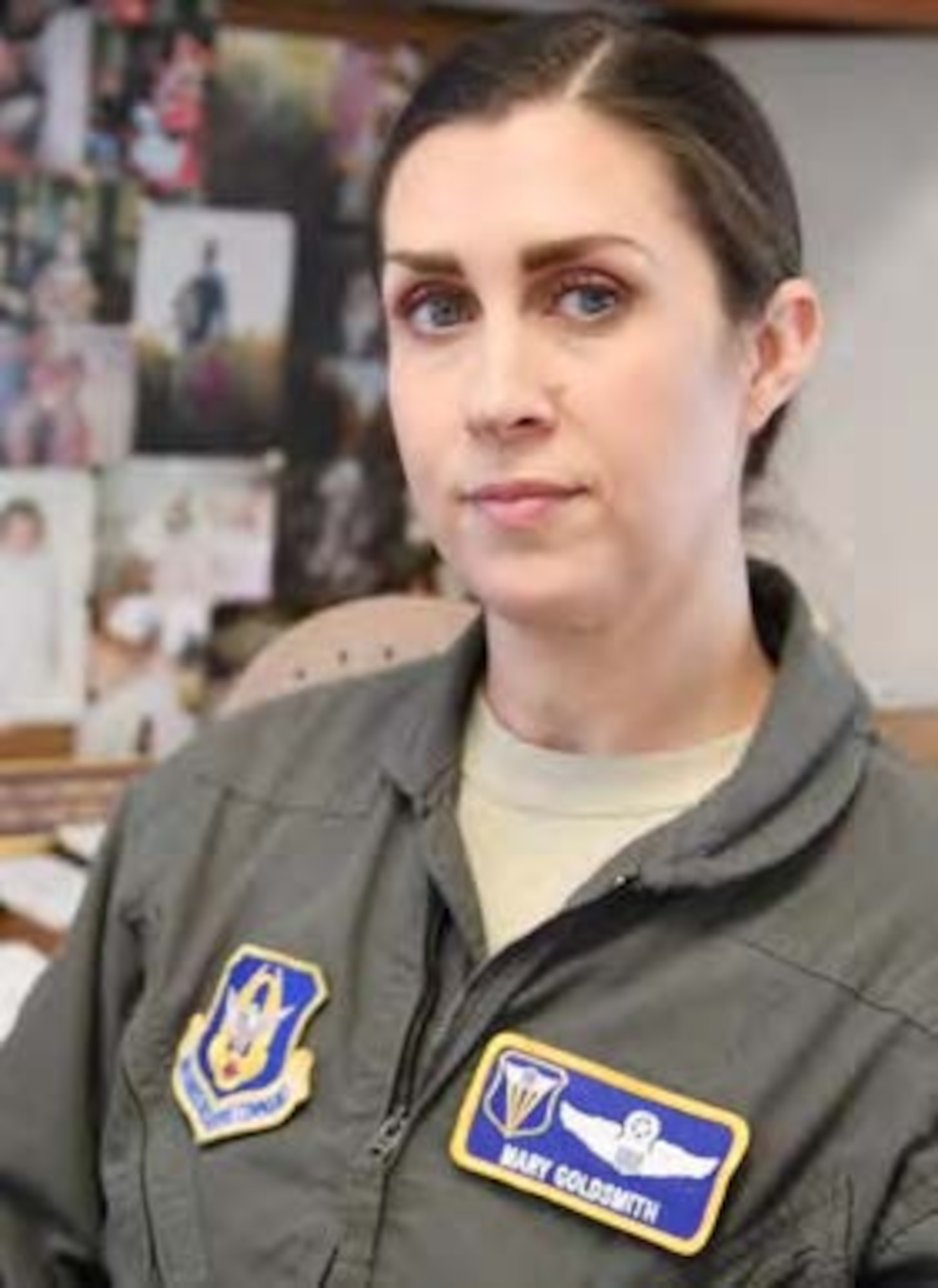 Lt. Col. Mary Goldsmith is the Chief of Training for 4th Air Force's Operations, Plans and Requirements directorate at March Air Reserve Base, California. (U.S. Air Force photo by Candy Knight)