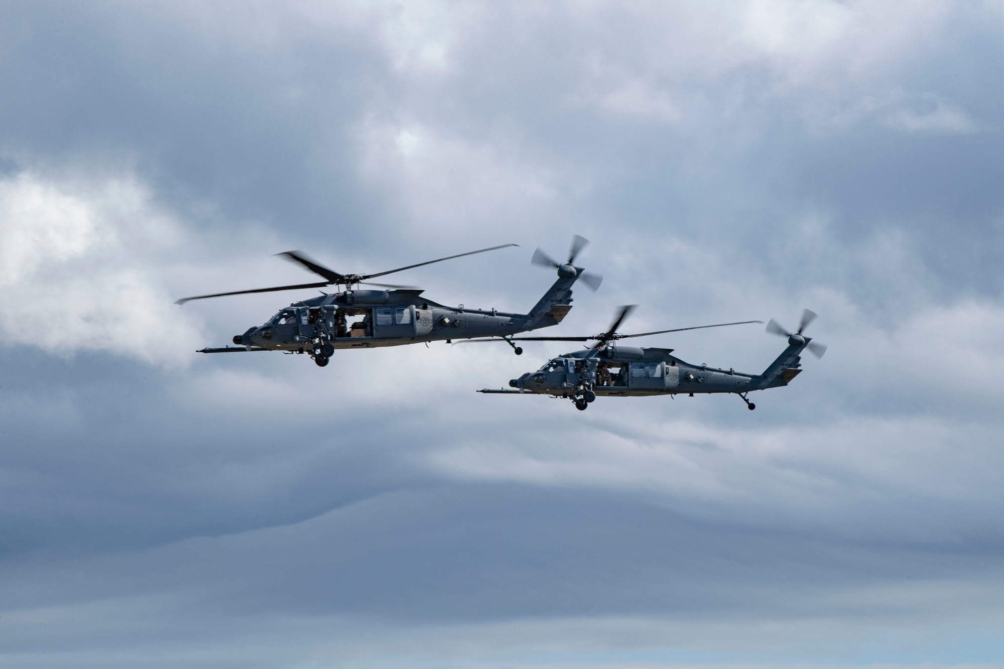 Photo of Two HH-60W Jolly Green IIs at first arrival Nov. 5, 2020, at Moody Air Force Base,