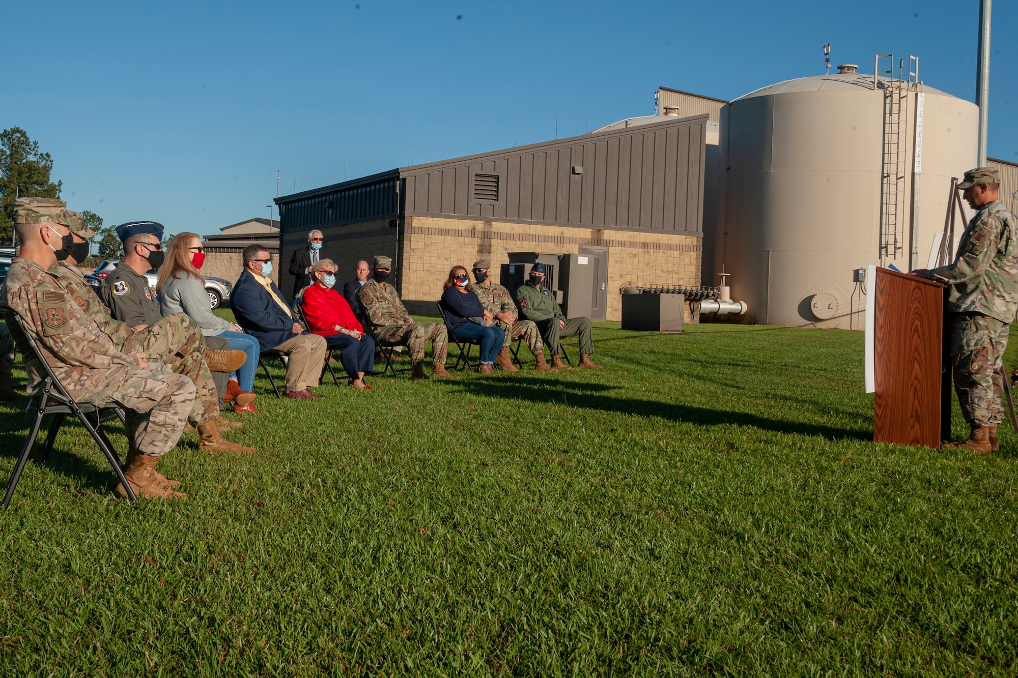 Photo of an Airman speaking