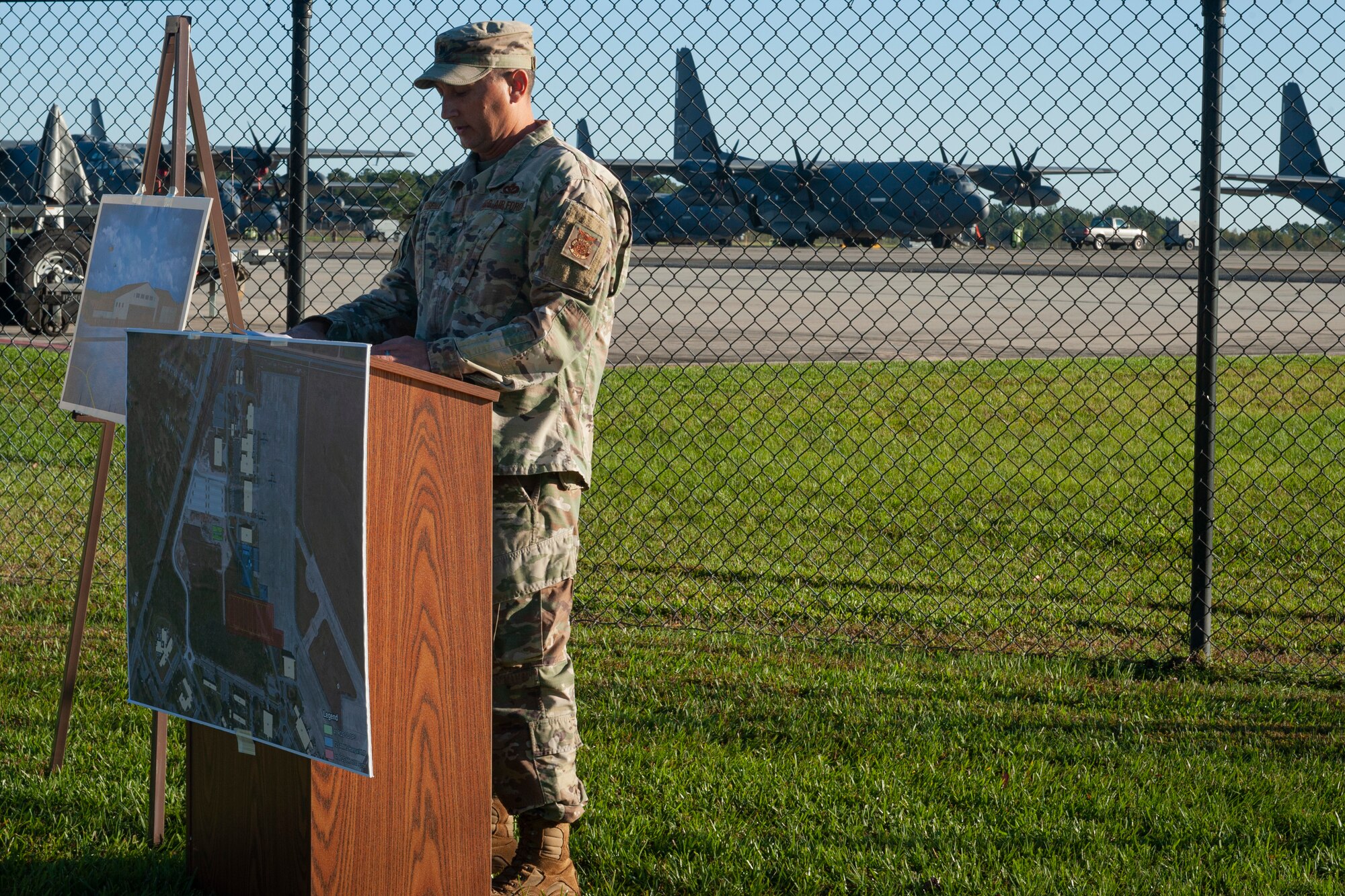 Photo of an Airman speaking