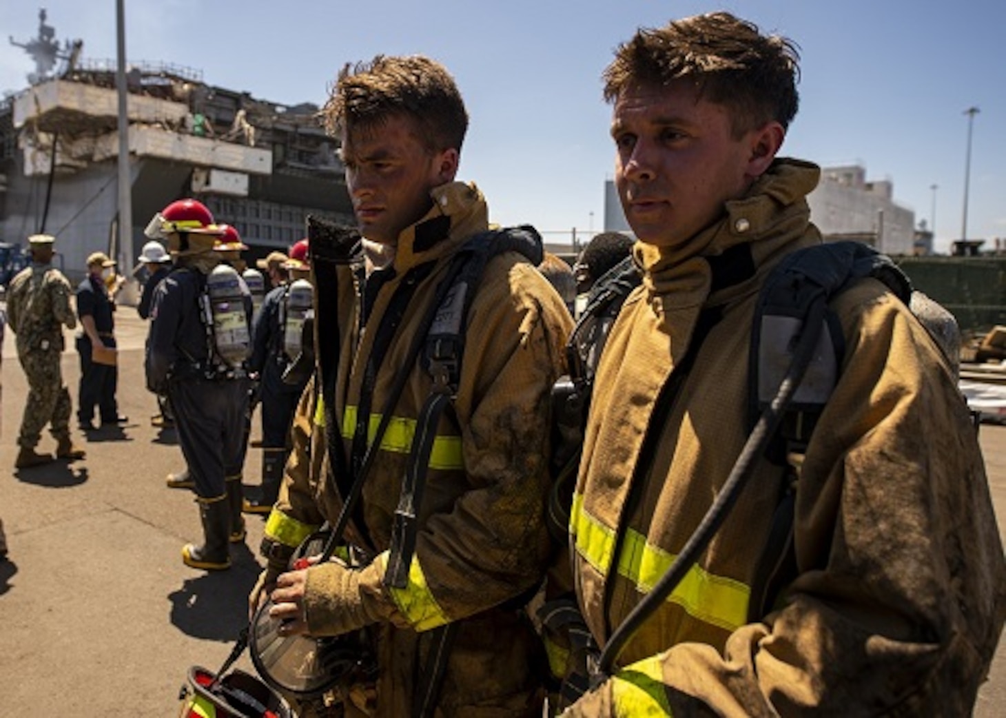 Sailors standby for orders