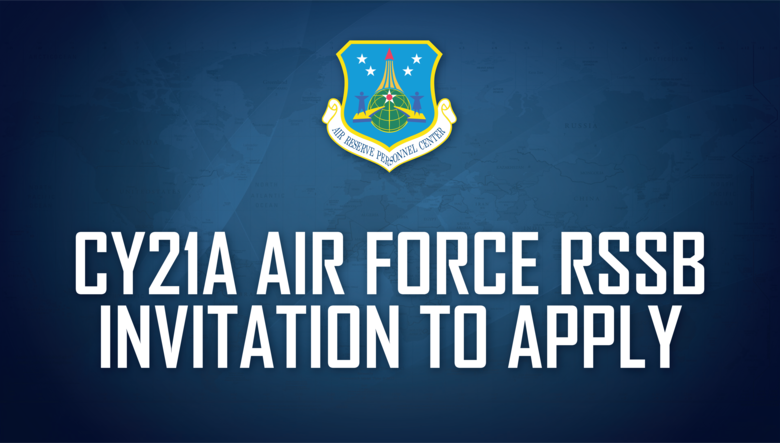 CY21A Air Force Reserve School Selection Board Invitation ...