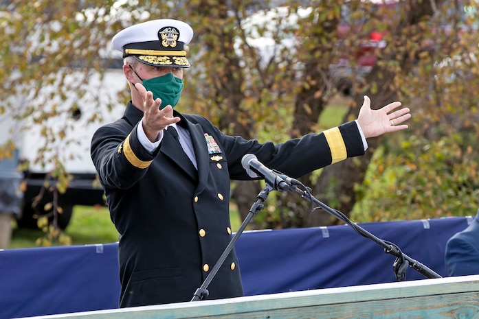 Shipyard Commander Rear Admiral Howard Markle praised the 186 graduates of the Norfolk Naval Shipyard Apprentice Program on a job well-done as they prepared for their next step as journeymen for their trades. “As we all know, this year has been anything but ideal and predictable.  But our graduates have risen to meet every challenge and exceed all expectations,” said RDML Markle. “I commend their perseverance and thank them for their continued service to our shipyard. I look forward to seeing their numerous accomplishments in the many years to come making our Navy - and our nation - safer, stronger and more combat ready.”